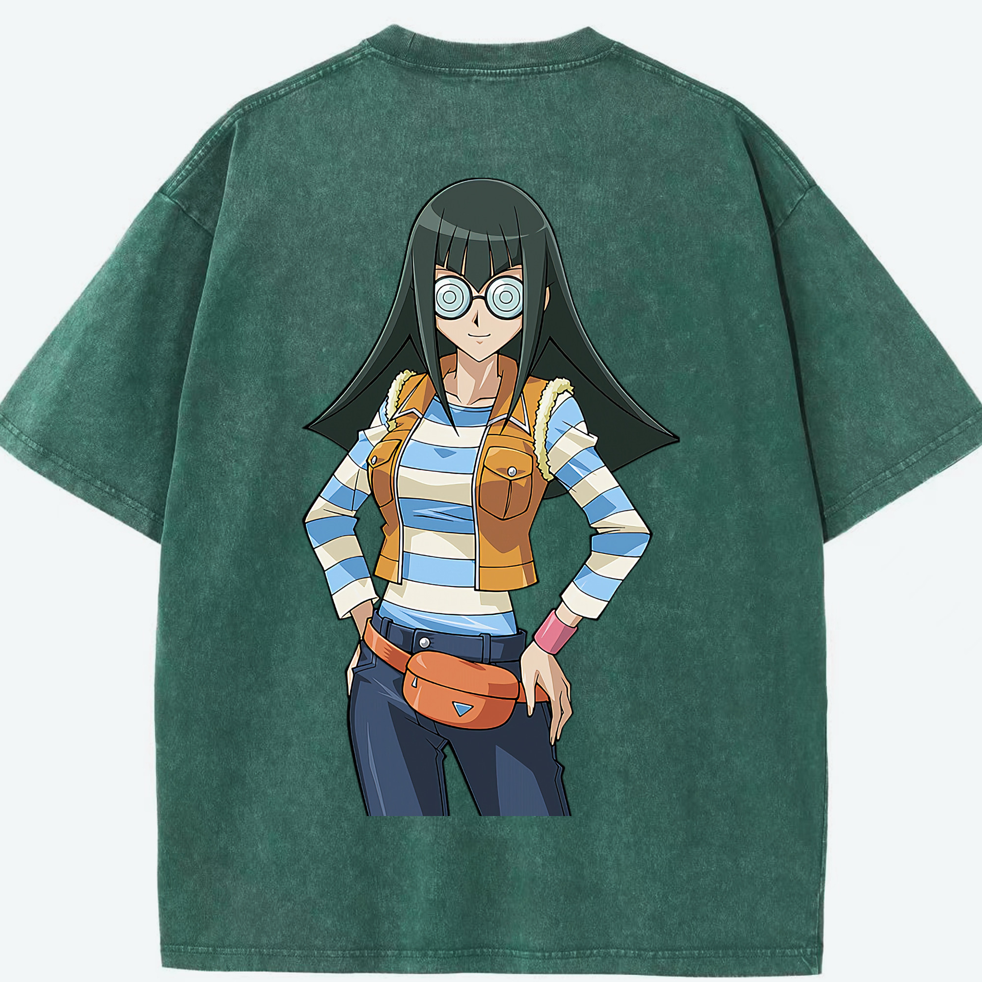 （画像用） 遊☆戯☆王 Yu-Gi-Oh! 綿100% ヴィンテージ風 半袖Tシャツ（背面プリント）